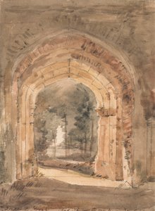 Kirche von East Bergholt, Blick aus dem südlichen Torbogen des zerstörten Turms von John Constable