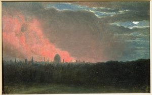 Feuer in London, gesehen von Hampstead von John Constable