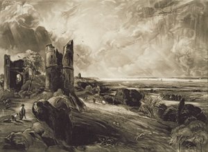 Hadleigh Castle, graviert von David Lucas (1802-81) ca. 1832 von John Constable
