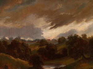 Hampstead, stürmischer Himmel