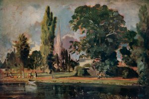Kathedrale von Salisbury und Leadenhall vom Fluss Avon, 1820 von John Constable