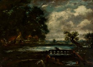 Studie für „Das springende Pferd“ (Blick auf den Stour) von John Constable