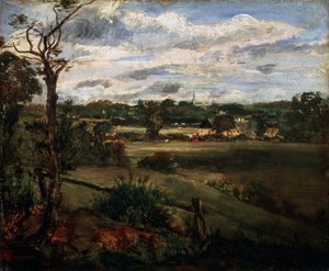 Blick auf Highgate von Hampstead Heath, frühes 19. Jahrhundert