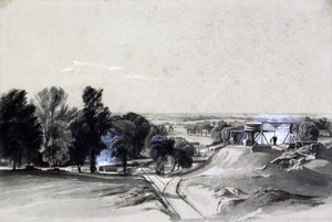 Von oben, Kilsby Tunnel, Northamptonshire, 20. Juli 1837