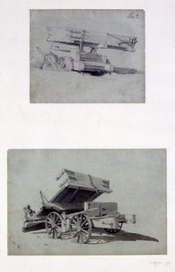 Zwei Beispiele für das Kippen von Wagen durch Auftragnehmer, 1830er Jahre