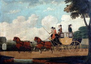 Die königliche Postkutsche, Chelmsford nach London, 1799 von John Cordrey