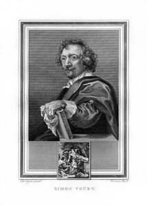 Simon Vouet, französischer Barockmaler, 1825