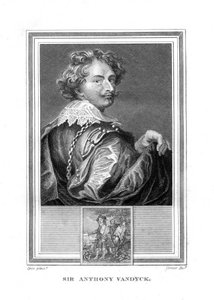 Sir Anthony Anton van Dyck, 1599-1641, flämischer Maler, 1825 von John Corner