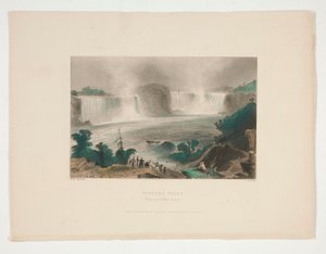 Niagarafälle (von nahe Clifton House), Illustration für Nathaniel Parker Willis von John Cousen