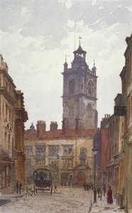 Kirche St. Giles ohne Cripplegate, City of London, 1880 von John Crowther