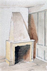 Kamin in einem der oberen Räume, Nr. 21 Austin Friars Street, City of London