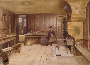 Innenraum des Schankraums im Sieve-Pub, Church Street, Minories, London