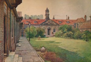 Lady DAcres Armenhäuser, Gartenfront, um 1880, 1926