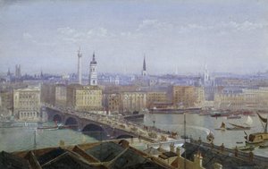London Bridge und die City of London, 1892 von John Crowther