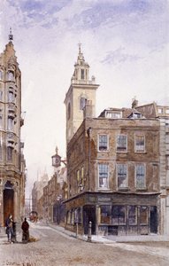 St James Garlickhythe, Upper Thames Street, London von John Crowther