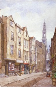 Blick auf Drury Court, in Richtung St Mary le Strand, Westminster, London von John Crowther