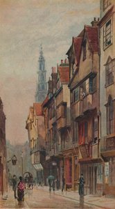 Blick auf die Wych Street, Westminster, Blick nach Osten vom New Inn Gateway, London, um 1880