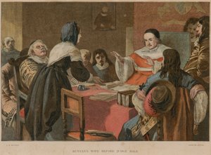 Bunyans Frau vor Richter Hale von John Dawson Watson