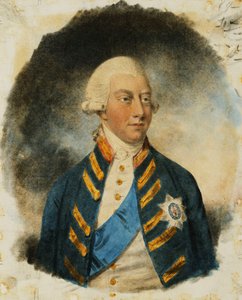 Porträt von König George III, kleine Halbfigur, im Windsor-Uniform und mit Band und Stern des Hosenbandordens, 1787