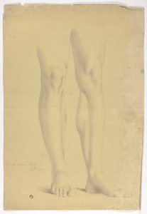 Beine nach antiker Statue einer stehenden Figur von John Downman