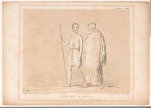 Karikatur mit Lord Lincoln und Sir Robert Peel (Telemachus & Mentor, HB Sketches) von John Doyle
