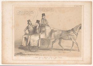 Karikatur mit Russell, Inglis und Bentinck HB Sketches (Serientitel)