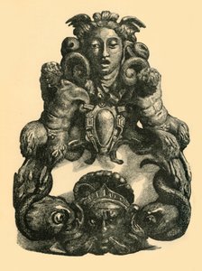 Türklopfer mit Delfinen und Satyrn, frühes 17. Jahrhundert, 1881