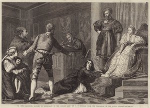Eine jüdische Tochter der Hexerei im Mittelalter beschuldigt von John Evan Hodgson