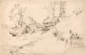 Italienische Landschaft (nach Tizian) von John Evelyn