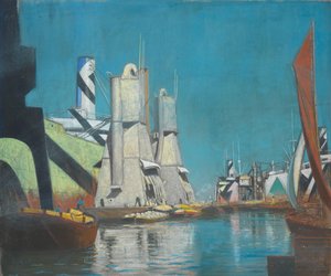 Die Getreidedocks während des Ersten Weltkriegs von John Everett