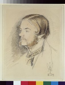 Porträt von Holman Hunt, 1854 von John Everett Millais