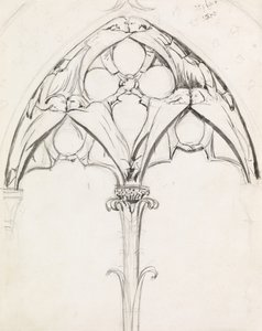 Studie für ein Fensterdesign von John Everett Millais