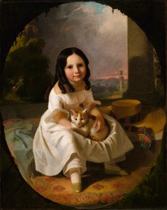 Mary Elizabeth Francis, die Tochter des Künstlers, ca. 1840 von John F. Francis