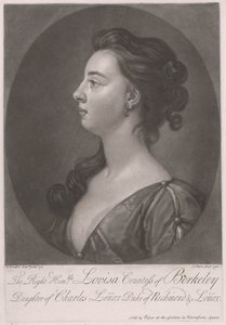 Die Rechte Ehrenwerte Louisa Gräfin von Berkeley, Tochter von Charles Lenox Herzog von Richmond und Lenox von John Faber the younger