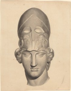 Antiker Kopf mit Helm von John Flaxman