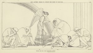 Iris rät Priamos, den Körper Hektors zu holen von John Flaxman