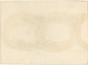 Ornamentaler Rand mit geflügelten Frauenfiguren von John Flaxman