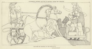 Polydamus rät Hector, sich aus dem Graben zurückzuziehen von John Flaxman