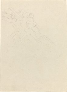 Laufende Figuren mit erhobenen Armen von John Flaxman