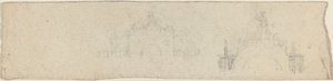 Studien für einen Triumphbogen, gekrönt von Britannia (recto und verso) von John Flaxman