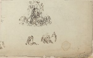 Studie von Neptun und Meereskreaturen (?)