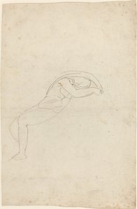 Studie einer halb liegenden Figur von John Flaxman
