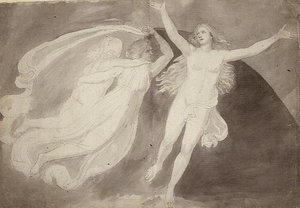Die Himmelfahrt einer Seele von John Flaxman