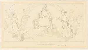 Der Rat der Götter von John Flaxman