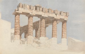 Das Ostende und die Südseite des Parthenon von John Foster