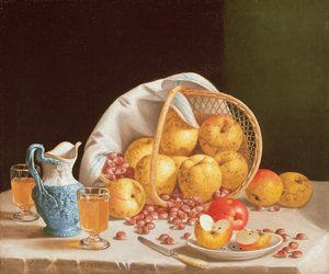 Stillleben mit gelben Äpfeln
