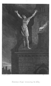 Szene aus Old St. Pauls von William Harrison Ainsworth, 1855 von John Franklin