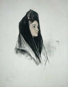 Mädchen in einer Mantilla, Sevilla