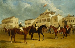 Vorbereitung auf den Start für den Pokal des Kaisers von Russland in Ascot, 1845 von John Frederick Herring Senior