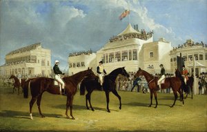 Vorbereitung auf den Start für den Kaiser von Russlands Pokal in Ascot, 1845 von John Frederick Herring Senior